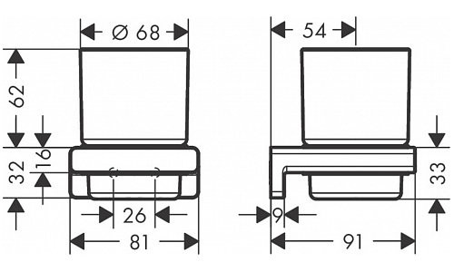 41749000 HG AddStoris стакан с держателем. Фото 2