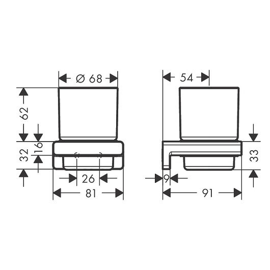 41749140 HG AddStoris стакан с держателем, шлиф.бронза. Фото 2