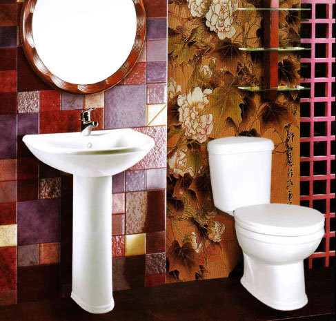 45101100102 Умывальник с пьедесталом "Престиж-63" Стандарт белый. Фото 2