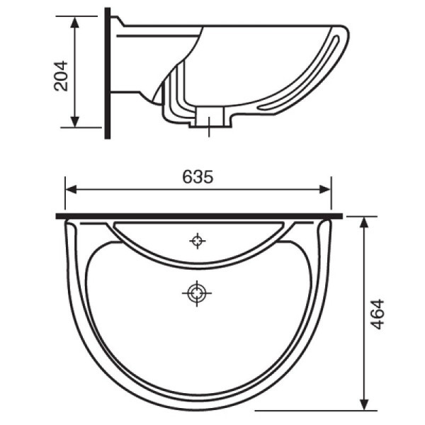 45101100102 Умывальник с пьедесталом "Престиж-63" Стандарт белый. Фото 3