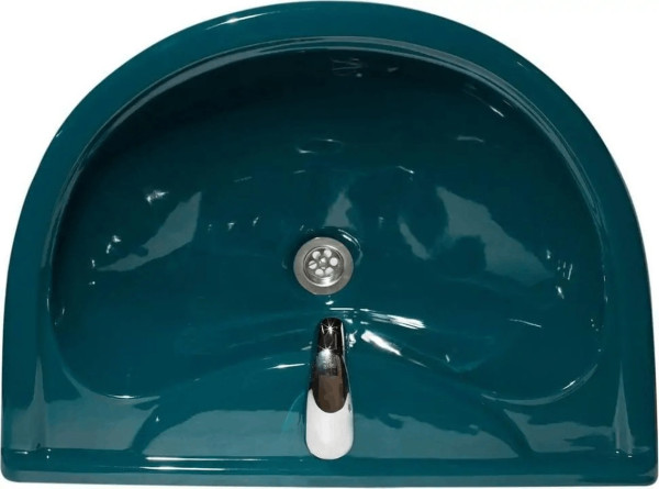 45125100302 Умывальник с пьедесталом "Престиж-55", зеленый. Фото 2