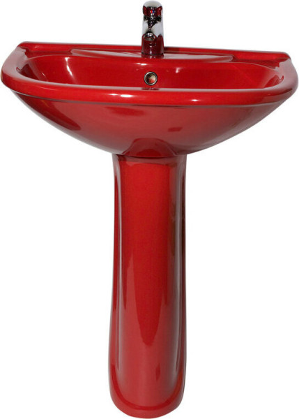 45160100302 Умывальник-тюльпан "Престиж-55", красный. Фото 2