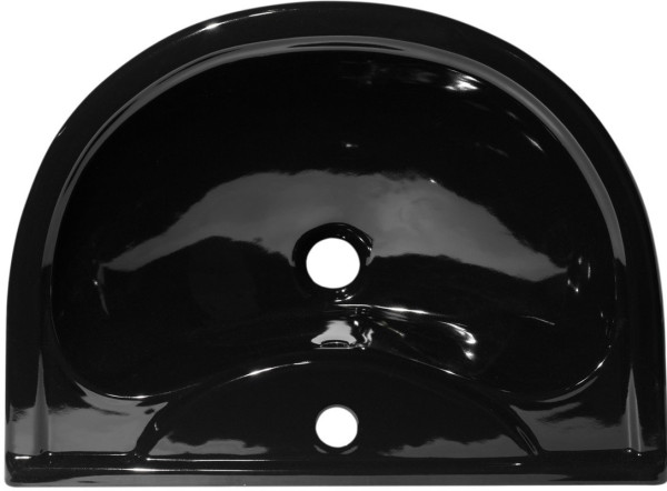 45174100302 Умывальник с пьедесталом Престиж-55 с/о, черный. Фото 3