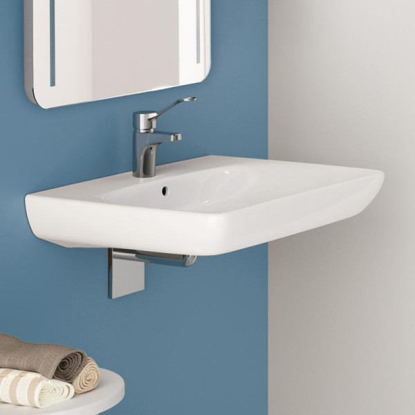 500.292.01.1 Selnova Comfort Раковина 65см, для лиц с ограниченными физическими возможностями, с 1 отв. под смеситель и перелив. Фото 2