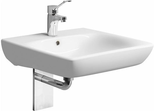 500.292.01.1 Selnova Comfort Раковина 65см, для лиц с ограниченными физическими возможностями, с 1 отв. под смеситель и перелив. Фото 3
