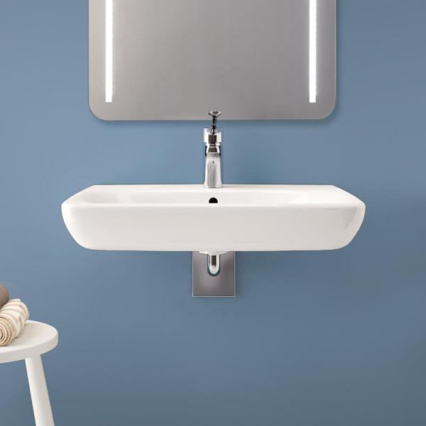 500.292.01.1 Selnova Comfort Раковина 65см, для лиц с ограниченными физическими возможностями, с 1 отв. под смеситель и перелив. Фото 4