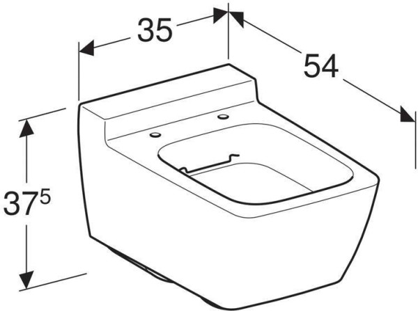 500.500.01.1 Geberit Xeno² Унитаз подвесной безободковый Rimfree®. Фото 4
