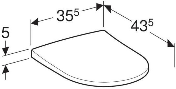 500.605.01.2 Acanto сиденье с крышкой, Slim, внахлест, антибак, быстросъём. плавное опускание, петли: хромированная латунь, Белый / Глянцевый. Фото 3