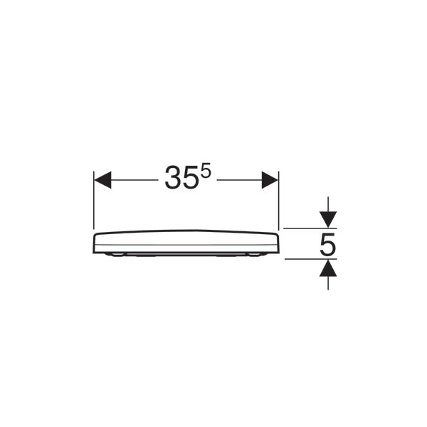500.660.01.2 Acanto сиденье с крышкой, Slim, внахлест, антибак, плавное опускание, петли: хромированная латунь, Белый / Глянцевый. Фото 2