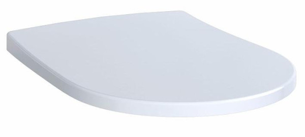 500.660.01.2 Acanto сиденье с крышкой, Slim, внахлест, антибак, плавное опускание, петли: хромированная латунь, Белый / Глянцевый. Фото 5