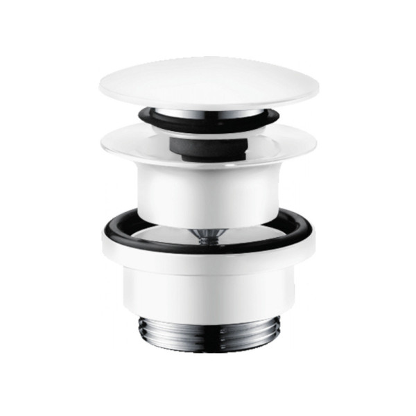 50100700 HG Push-open сливной набор для раковины матовый белый. Фото 1