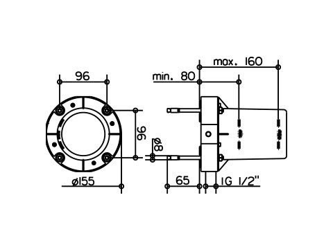 51127010070 EDITION 11 Блок для напольного монтажа смесителя для ванны. Фото 2