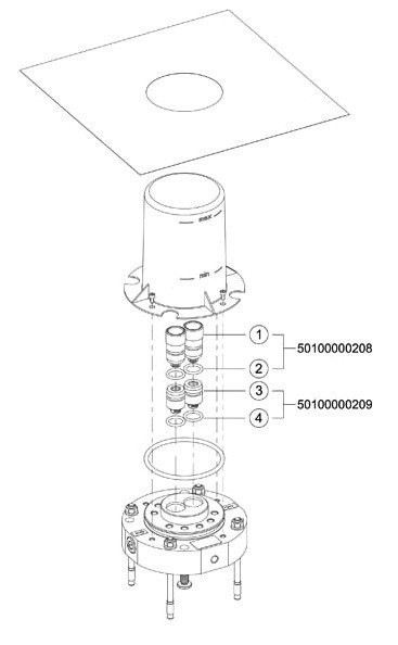 51127010070 EDITION 11 Блок для напольного монтажа смесителя для ванны. Фото 3