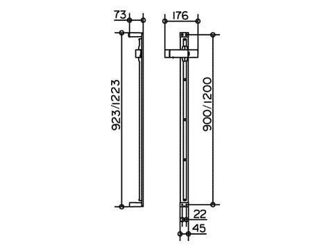 51185010900 EDITION 11 Душевая штанга 923 мм, передвижной держатель душевой лейки, хром. Фото 3