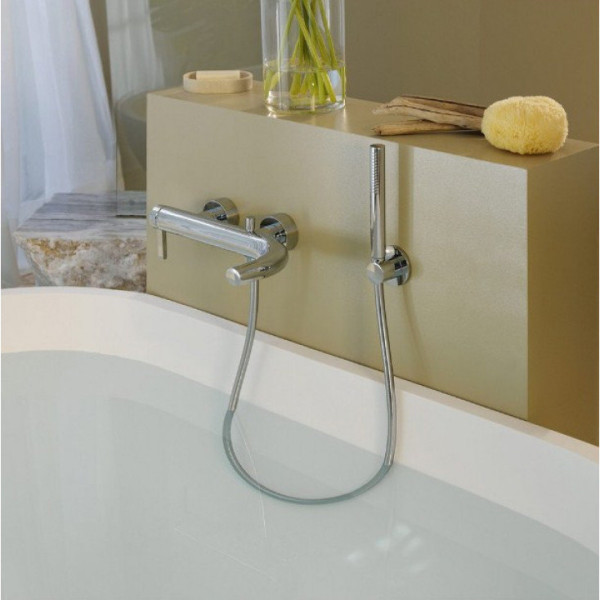 51520010100 EDITION 400 Смеситель для ванны настенный, вылет 223-230 мм, вентиль керамический, хром. Фото 2