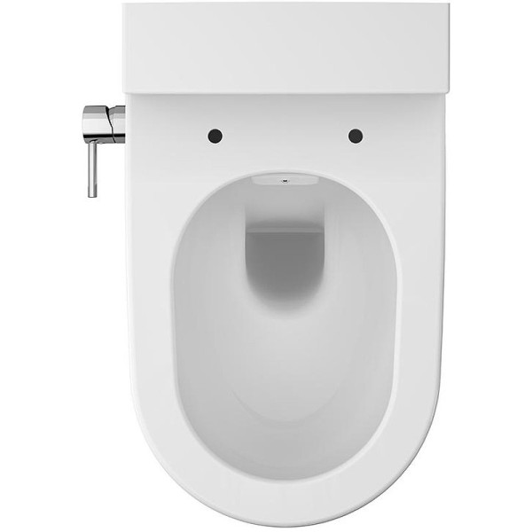 5176B003-6233 Безобод. подвесной унитаз VitrA Nest (c фу-цей биде, встр. смес., бачок VitrA Fresh для моющего ср-ва), дюропласт, МЛ. Фото 4