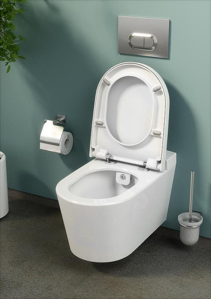 5176B003-6233 Безобод. подвесной унитаз VitrA Nest (c фу-цей биде, встр. смес., бачок VitrA Fresh для моющего ср-ва), дюропласт, МЛ. Фото 8