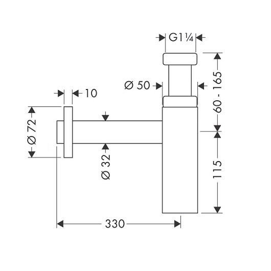 52105000 HG Flowstar S сифон. Фото 2