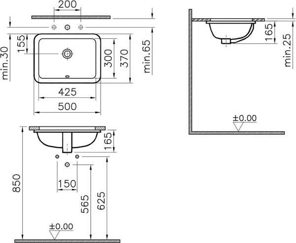 5474B003-0618 S 20 раков.встр.снизу 43см, цв.белый. Фото 2