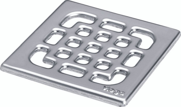 557119 Трап с изоляц. фланцем, гидрозатвором, 0,6 л/сек, решеткой из нерж. 100х100мм, шарнирн. отводом, пласт/серый, модель 4935.1. Фото 2