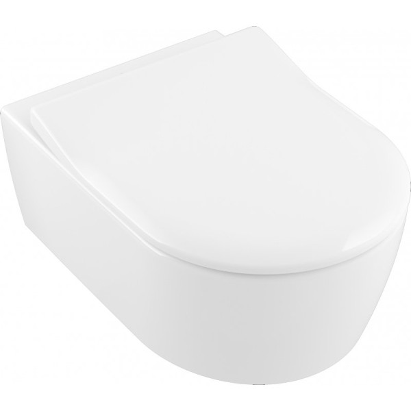 5656 RS01 AVENTO Комбипак (5656R001 Унитаз 370х530, подвесной, DirectFlush + 9M87S101 Сиденье для унитаза, SlimSeat, QuickRelease, SoftClosing). Фото 1