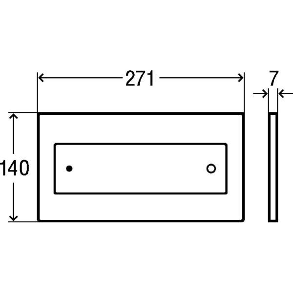 596743 Visign for Style 12 кнопка смыва (пластик) для смывных бачков, белый. Фото 2