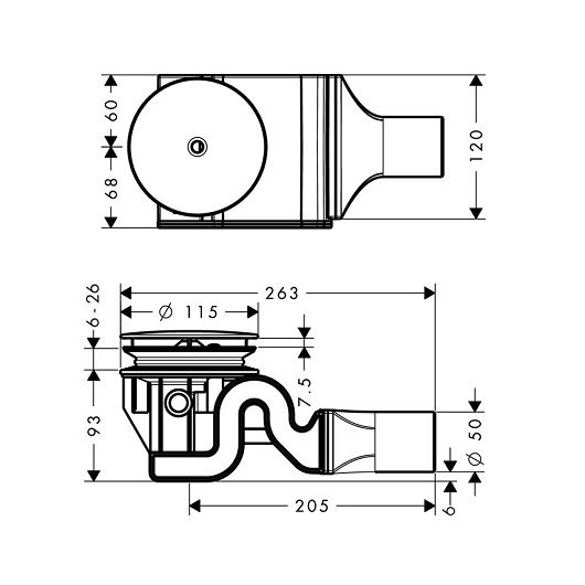 60067000 HG Raindrain 90 XXL набор для слива. Фото 2