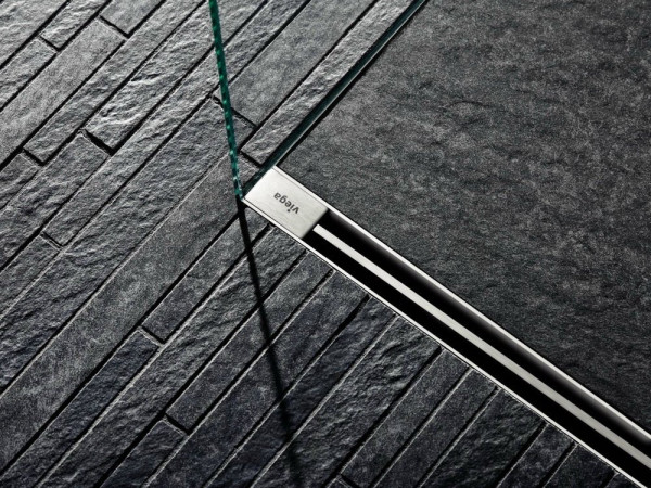 704360 Advantix Vario Set душевой лоток 300-1200мм (пластик),высота 95–165мм, с дизайн-вставкой, заглуш, опорами, сифоном, глянц. хром, модель 4965.21. Фото 9