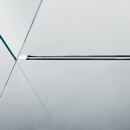 711887 Advantix Vario (Visign SR4) Дизайн-вставка 300-1200 мм с компл. для монтажа и бок. накладками, белый, нержавеющая сталь, модель 4965.33. Фото 2