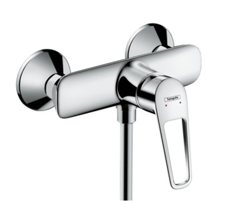 71360000 Novus Loop Однорычажный смеситель для душа, с рукояткой-петлей, внешний монтаж, хром. Фото 1