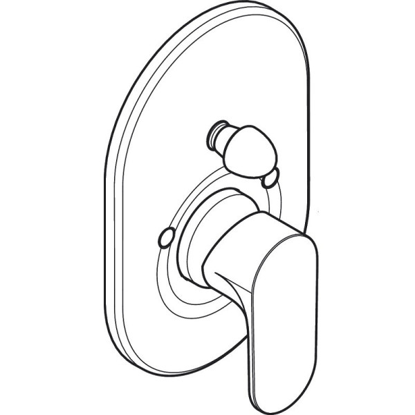 72449670 HG Rebris S смеситель для ванны (внешняя часть), матовый черный. Фото 3