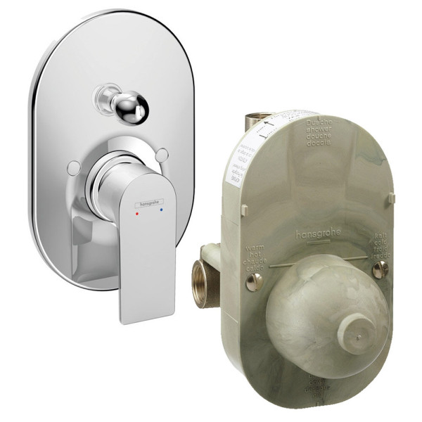 72459000S Set HG Rebris E смеситель для ванны встройка (72459000+31741180). Фото 1