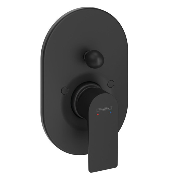 72459670S Set HG Rebris E смеситель для ванны встройка (72459670+31741180), матовый черный. Фото 1