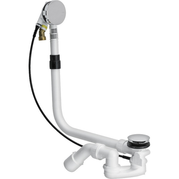 727741 Multiplex Trio Visign MT5 Слив-перелив с наливом, плоская конструкция (для установки требуется 33 мм), хром, модель 6161.60. Фото 1