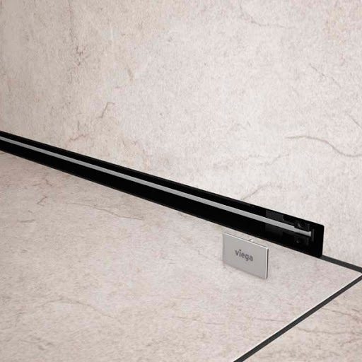 736583 Advantix Vario Дизайн-вставка для душевого лотка для встраивания в стену Advantix Vario, черная, модель 4967.32. Фото 2