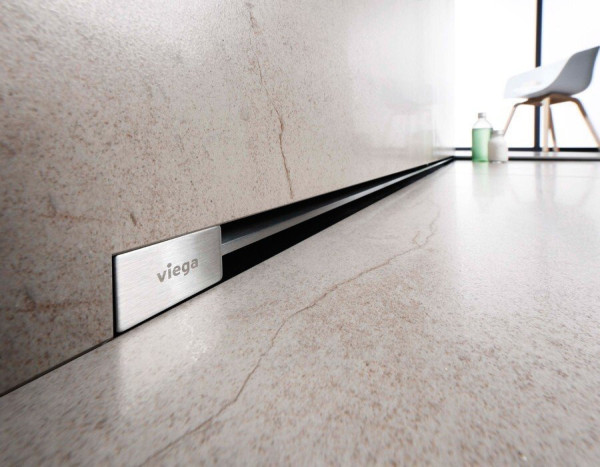 736590 Advantix Vario дизайн-вставка для душевого лотка для встраивания в стену, цвет белый, модель 4967.33. Фото 2