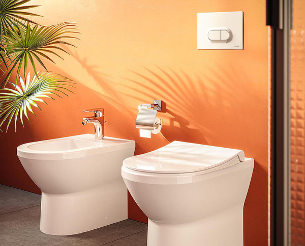 740-0500 Панель смыва Loop, цвет белый глянец. Фото 2