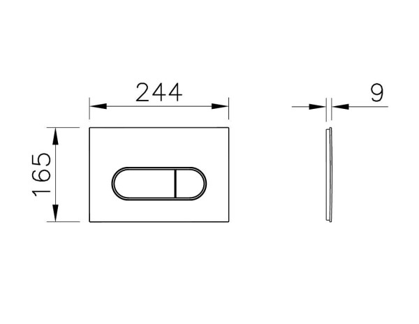 740-2200 Панель смыва Root Round, белая. Фото 2