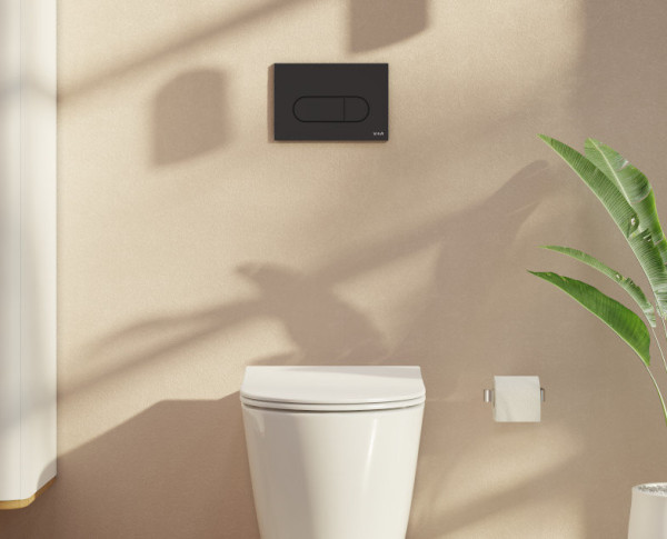 740-2211 Панель смыва Root Round, мат. черн.. Фото 3