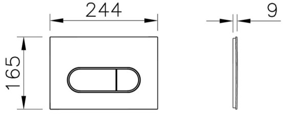 740-2224 Root Round панель смыва, золото. Фото 2