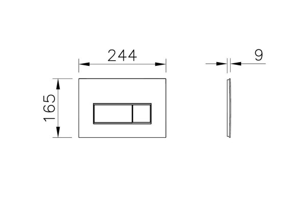 740-2325 Root Square панель смыва, шлиф. золото. Фото 2
