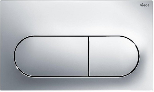 773748 Prevista Панель смыва для унитазов Visign for Life 6, пластик, хром, модель 8602.1. Фото 1