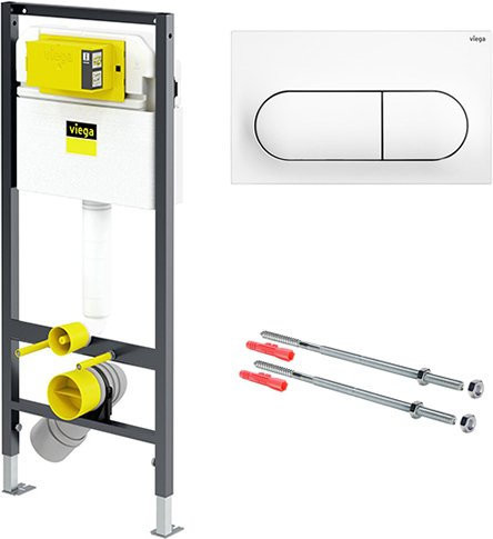 792831 Prevista Dry (SET) Lean + ECO модуль для подвес унитаза 1120 x 490 мм + крепления + панель смыва Prevista Visign for Life 6, модель 8524.11. Фото 1