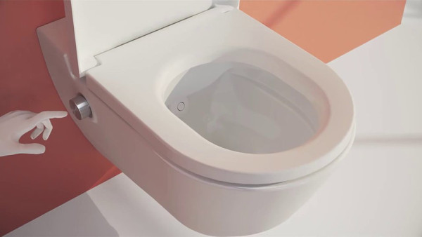 8.2060.1.400.000.1 CLEANET NAVIA Подвесной унитаз-биде, безободковый rimless. Фото 3