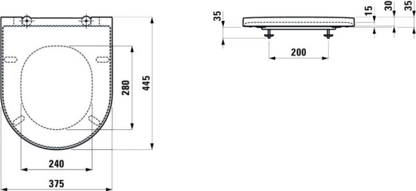 8.9133.3.000.000.1 Kartell Сиденье с крышкой, съемное, механизм мягкого закрывания, круглая форма сиденья. Фото 2