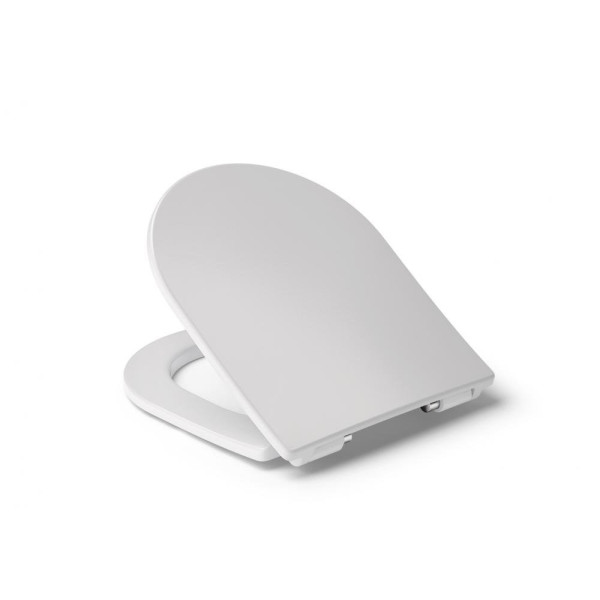 801D12007 THE GAP ROUND сиденье с крышкой для унитаза тонкое с механизмом "мягкое закрывание", быстрое снятие, белый. Фото 1