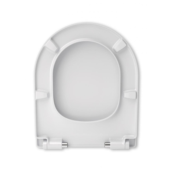 801D12007 THE GAP ROUND сиденье с крышкой для унитаза тонкое с механизмом "мягкое закрывание", быстрое снятие, белый. Фото 3