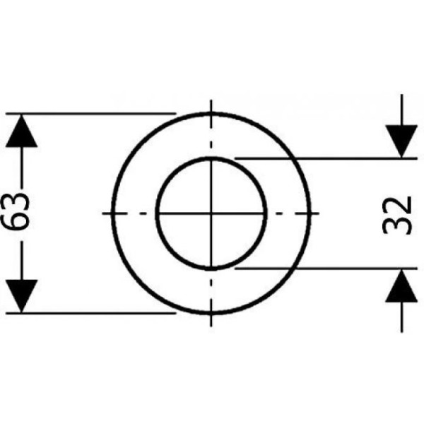 816.418.00.1 Уплотнительная прокладка Geberit для сливного клапана для смывного бачка наружного и скрытого монтажа 63х32. Фото 3