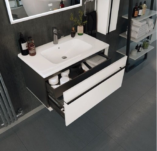 857429806 Aneto модуль для раковины 600 мм белый. Фото 4