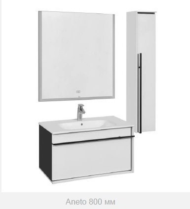 857430806 Aneto модуль для раковины 800 мм белый. Фото 7